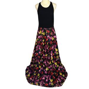 Moulinette Soeurs Anthropologie French Fields Gown Halter Dress  6 bv